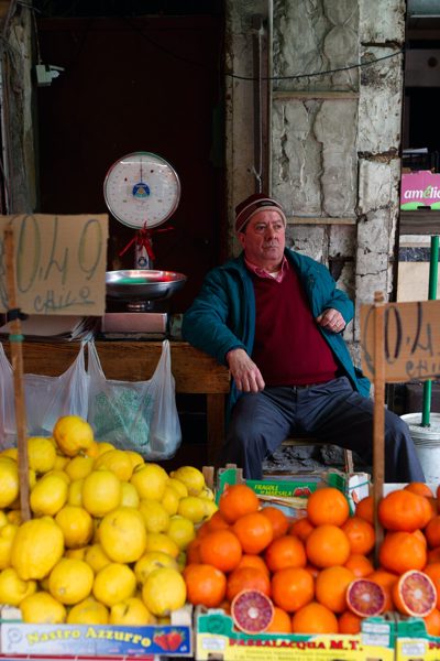 Man in Palermo Market, Sicily