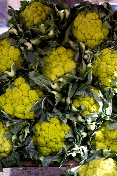 Green Cauliflower, Palermo Market, Sicily